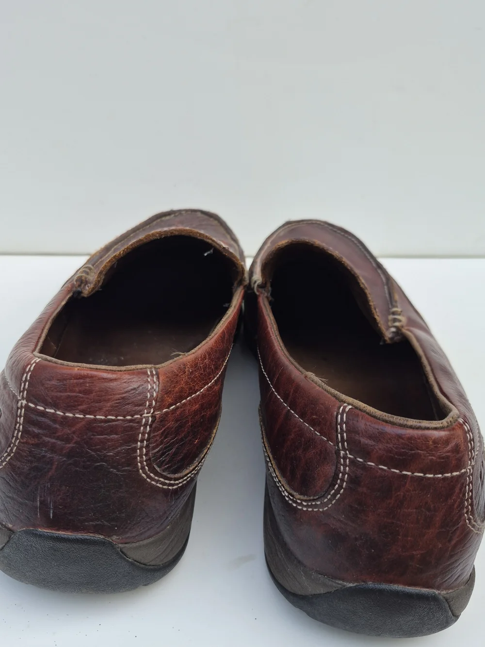 L.L. Bean leather slip